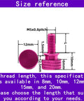 Size reference for Textured M5 Thumb Screws For PC Case And Chassis with dimensions and specifications visible