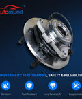 Front Wheel Hub and Bearing Assembly Set for 2006-2008 Dodge Ram 1500, 5 Lug With ABS, Front Left and Right, 2-Pack