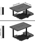 Double Decker Carbon Fiber And Aluminum Battery ESC Receiver Tray For 1 18 Scale TRX4M RC Car Upgrade With Adjustable Height shown