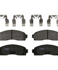 Disc Brake Pad Set TRM0833 Replacement For Ford Ranger Explorer Mercury Mountaineer Explorer Sport Mazda B2300 B3000 And More Beefed Up Stopping Power You Can Trust displayed with clips