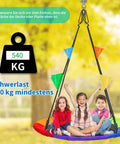 Heavy Duty Stainless Steel Ceiling Swing Hanger Wicked Smooth 360 Rotation Silent Bearing Mount Hella Sturdy Swivel Hook Kit for playground swing, 540 kg capacity