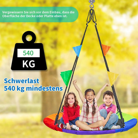 Heavy Duty Stainless Steel Ceiling Swing Hanger Wicked Smooth 360 Rotation Silent Bearing Mount Hella Sturdy Swivel Hook Kit for playground swing, 540 kg capacity