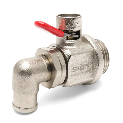 Oil Drain Valve With Removable L Shape Hose End For 27mm 2.0 Thread Stainless Steel Heavy Duty Oil Change Fitting For Trucks Trailers And Buses
