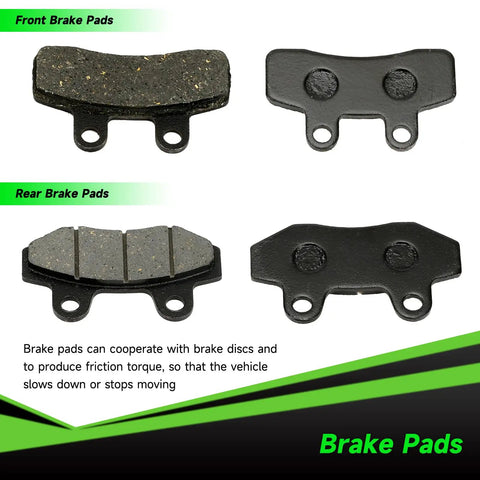 Front and rear brake pads for Pit Bike Front Brake And 12mm Rear Hydraulic Disc Caliper Assembly for SSR 125cc 110cc Tao Tao Coolster.
