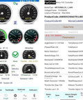 Beefy 72V 3000W Electric DC Motor Kit with brushless controller display showing performance metrics and temperature settings.