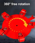 Built Like A Rock Heavy Duty Machinery Mover Skates With Quick 360 Spin For Factory Equipment Gliding non-slip polyurethane wheels