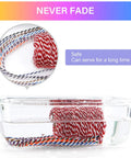 Colorful Jute Twine 2mm 3 Strands water test in clear bowl