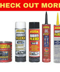 Assorted Leak Stopper products including waterproof rubberized sealant spray for fast fixes in various packaging