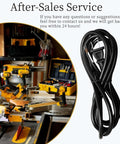 Two Pack 6 Foot 18AWG Power Tool Replacement Cord With 2 Prong Polarized Plug 110V To 300V Pigtail next to tools
