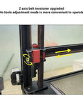 Premium Cnc Aluminum 3D Printer Frame Kit With Hardware Lightweight Upgrade For Ender 3 V24 R2 showing upgraded Z axis belt tensioner.