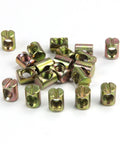 20 Piece M6 Slotted Cross Dowel Nut Barrel Nuts Kit For Furniture Beds Cribs And Chairs Replacement M8x15mm Cross Dowel Nuts