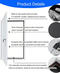 Heavy Duty Metal Drywall Access Panel With Lock And Key Soundproof Plumbing Inspection Hatch For Attic Ceiling, 18mm thick aluminum alloy, soundproof.