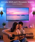 NICOLONOR Battery Operated Wall Sconces Set of 2, Wireless Wall Lights with 12 RGB Colors and 3CCT Dimmable in a cozy living room setting.