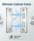 Heavy Duty 4 Pack Magnetic Door Catch Sliding Wardrobe Cabinet Latch With Dual Magnet Core Invisible Design strong magnetic catch