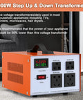 Heavy Duty 3000W Voltage Converter With LCD Display No Fuss Setup Step Up And Down Transformer 220V To 110V And 110V To 220V 4 Outlets