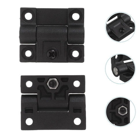 90 Degree Torque Friction Adjustable Cabinet Door Hinges For Closets And Industrial Boxes Pair Of Plastic Folding Hinges