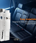 Electric Fuel Pump Assembly Replacement For Dodge Ram 1500 2500 3500 1996 1997 3.9L 5.2L 5.9L 8.0L V6 V8 V10 Replaces E7093M MU140 FG0212 OE Style Fuel Pump Assembly Easy Install Durable Drop In Replacement shown in car interior