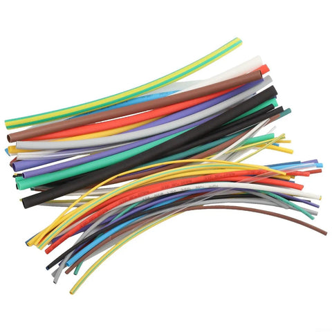 Grab This Awesome 55-Piece Heat Shrink Tubing Kit With Polyolefin Wire Sleeving For All Your Electrical Projects And Durable Insulation Needs Across Various Wire Sizes. Assorted color polyolefin heat shrink tubing kit for wire insulation
