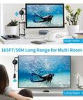 HDMI Wireless Transmitter and Receiver 4K Extender No Lag for Laptop PS5 TV Box Blu Ray DVD to Monitor Projector HDTV setup