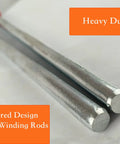 2 Pack Winding Bars For Torsion Spring Garage Doors With Premium Steel Rods