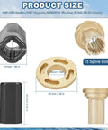 Flo Torq II Hub Kit components with dimensions and 15 spline tooth for Mercury Outboard Engines and Mercruiser Alpha Bravo.
