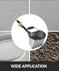 Job Site Ready Three Horsepower Stucco Sprayer With Four Jet Nozzles And Stainless Steel Body Plaster Cement Mortar Spray Gun on textured surfaces.