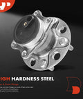 Rear Wheel Bearing And Hub Assembly For Mitsubishi Lancer 2008-2009 FWD 5-Lug Premium No-Fuss Drop-In Replacement