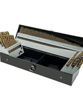 Pro Grade Cobalt Drill Bit Set M35 HSS 135 Degree Twist Jobber Length Built For Hardened Metal Wood Plastic Stainless Steel Cast Iron With Index Storage Case Includes Fractional One Sixteenth To One Half Inch Sizes A To Z And 1 To 60 displayed in open case