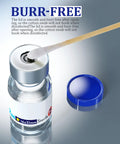 Sterile Empty Vials With Self-Healing Injection Port And Aluminum Plastic Cap Pack Of 10, 2mL Clear Glass Vials For Lab Use, top view