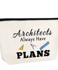 Dope Makeup Bag For Architects And Architecture Lovers Graduation Gift For Women Engineers And Mentors with construction design.