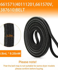 Easy No Fuss Dryer Repair Kit 4392067 With W10837240 Idler Pulley WPW10314173 Drum Roller 661570V Belt And 279640 Idler Pulley showcasing dryer belt