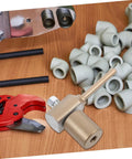 PPR Repair Tool With Hot Melt PE Welding Rods For Quick Leak Fixes, tool kit and accessories on wooden surface