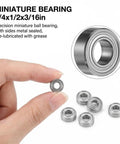 Thirty Pack Of 188 Deep Groove Ball Bearings With 3mm Inner And 8MM Outer Diameter Plus 4MM Width Made From Heavy Duty Carbon Steel Sealed For Dust Protection Perfect For Small Motors And Hobby Projects, showing mini bearings.