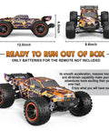 Brushless Monster RC Truck 1/16 Scale 4x4 All Terrain Off Road Racer with Spare Paddle Tires for Sand Fast Top Speed
