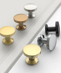 2 Pack Slick Oil Rubbed Bronze Cabinet Knobs For Kitchen Cabinets And Bathroom Vanities Top Notch Solid Metal Handles, various finishes on display.