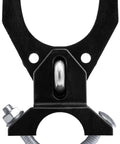 Rugged Push Style Pool Gate Latch For Chain Link Fences Drops Right Onto One Five Eight Inch Frames And One Seven Eight Inch Posts Delivers Knockout Protection With Total Ease In A Killer Bulk Pack Of Thirty Five close-up of latch mechanism with black finish, adjustable clamp, and auto-latching feature.