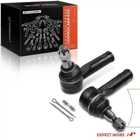 Front Outer Tie Rod End Replacement For Ford F150 2004 2008 And Lincoln Mark LT 2006 2008 Left And Right Driver And Passenger Sides Improves Steering Feel And Stops Uneven Tire Wear; pair with hardware