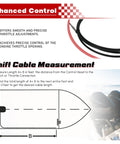 Diagram and instructions for 12Ft Boat Throttle And Shift Cables For Mercury MerCruiser 4000 Series Gen 2 Remote Control System Replaces CC18912
