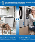 Comparison of Compact Portable Twin Tub Washing Machine Including Free Clothes Drying Rack And Hangers with laundromat use.