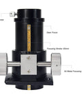 Rack And Pinion 1.25 Inch Focuser For Newtonian Reflectors With 65mm Travel, brass ring, all metal focusing knob