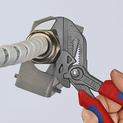 7.25 Inch Pliers Wrench With Smooth Jaws And Black Finish Pro Grade Grip Tool For Damage Free Chrome Fittings gripping fitting