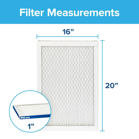 2-Pack 16X20X1 AC Furnace Air Filter MERV 13 MPR 2200 Elite Allergen Bacteria And Virus Filter Pleated 1-Inch Electrostatic