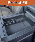 Three Piece Center Console Organizer Set For 2023-2026 Honda Pilot, 2024-2026 Honda Ridgeline, And 2024-2026 Honda Passport, Hidden Armrest Storage Box With Divider, ABS Interior Accessories, Top Notch, Slim, Custom Fit in vehicle.