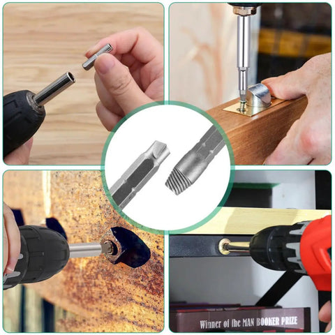 Premium 22 Piece Damaged Screw Remover Set With High Speed Steel Sockets And Bit Holders For Stripped Bolts Quick Extraction Kit Perfect DIY Home Repair Tools for drill removal