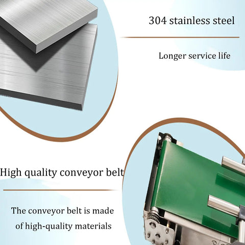 Smooth Operator Mini Electric Conveyor Belt System Plug And Play Desktop Transporter Featuring Auto Sensors And Reliable Carry Tray For Quick Assembly Line Tasks