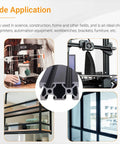 2 Pack 400mm 2040 V Slot Aluminum Extrusion European Standard Anodized Black Profile With Accessories For 3D Printer And CNC Building Kit Includes L Shaped Corner Connectors 50 T Nuts And Wrench Beefed Up 6063 T5, used in 3D printers and shelving
