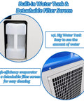 Built-in 14L water tank and detachable filter screen of Heavy Duty Industrial Portable Air Conditioner 18700 BTU.