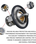 Heavy Duty Coolant Engine Thermostat With Gasket, stainless steel construction, designed for precise temperature control in Honda vehicles.
