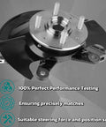 Front Steering Knuckle And Wheel Bearing Hub Assembly For 2001 2002 Civic With 1.7L Engine Left Driver Side Replacement Direct Fit