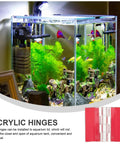 Peel And Stick Clear Acrylic Hinges Set Heavy Duty 20 Pcs for cabinets aquarium lids glass doors transparent no drill